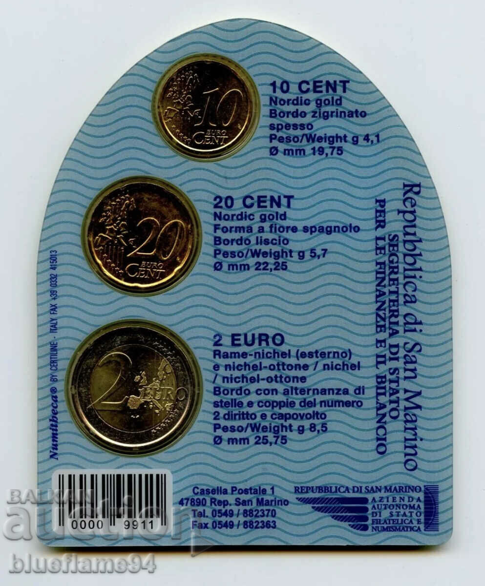 Euro set San Marino 2007 with price 28.00 BGN | € 14.32