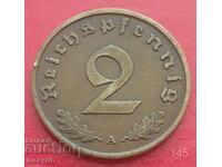 2 pfennig 1938 "A" - Γερμανία