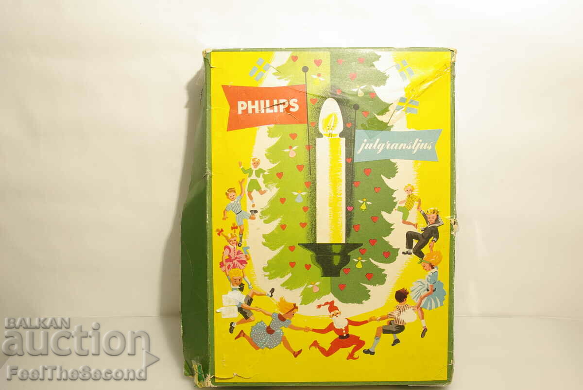 VINTAGE Philips Christmas lights very old 16 pcs. 220V