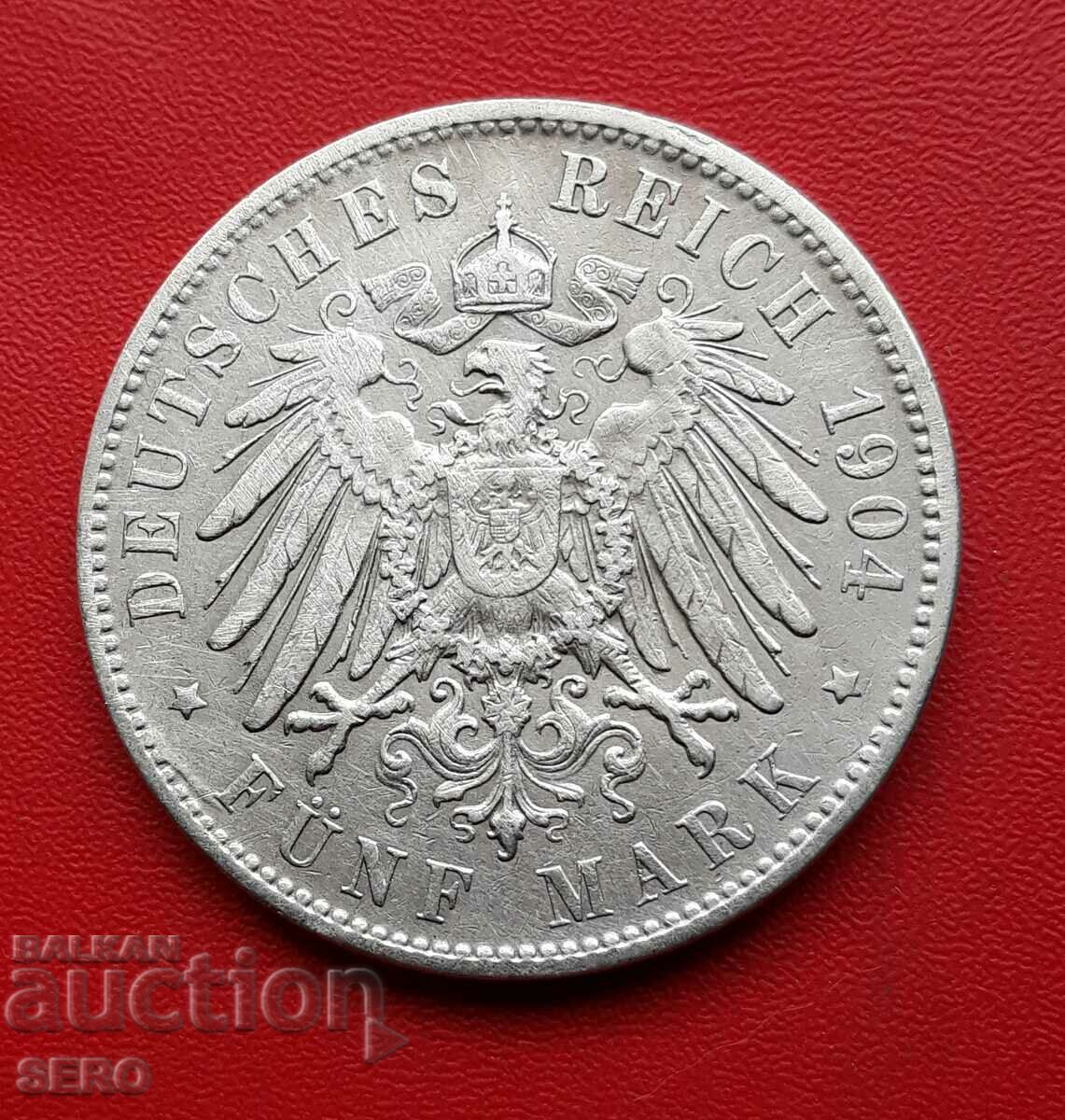 Germany-Hamburg-5 marks 1904