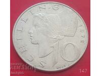 10 Shillings 1972 - Austria - Silver