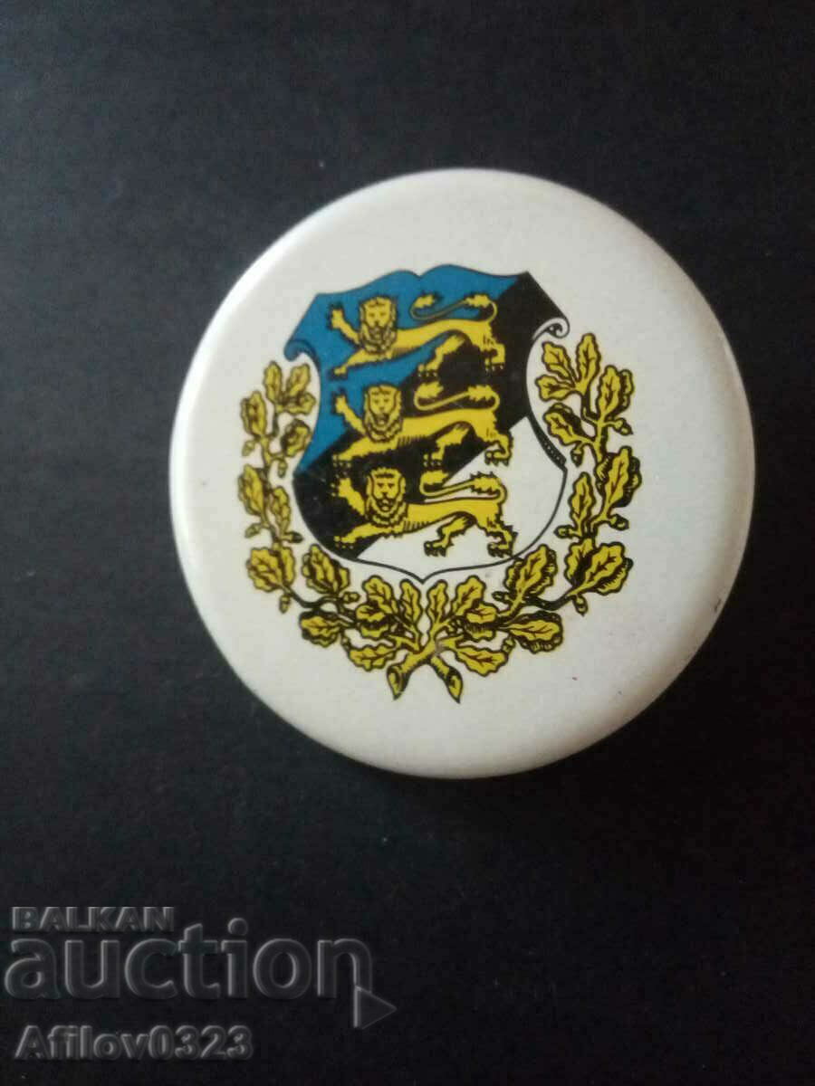 Estonia coat of arms badge.