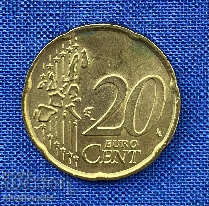 20 Eurocent San Marino 2002 with price 9.00 BGN | € 4.60 20 Eurocent San Marino 2002 with price 9.00 BGN | € 4.60