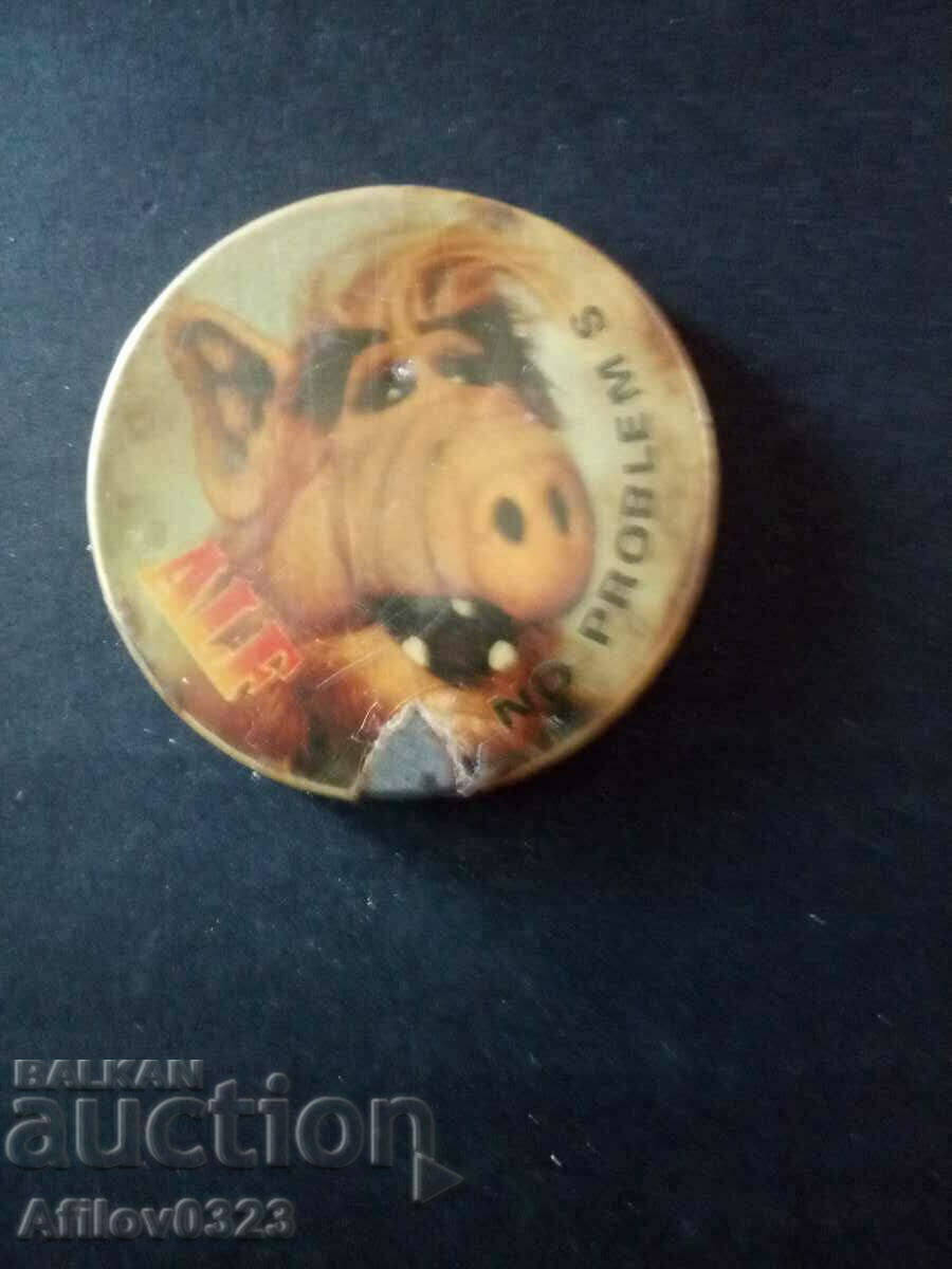 Alf badge - no problems.