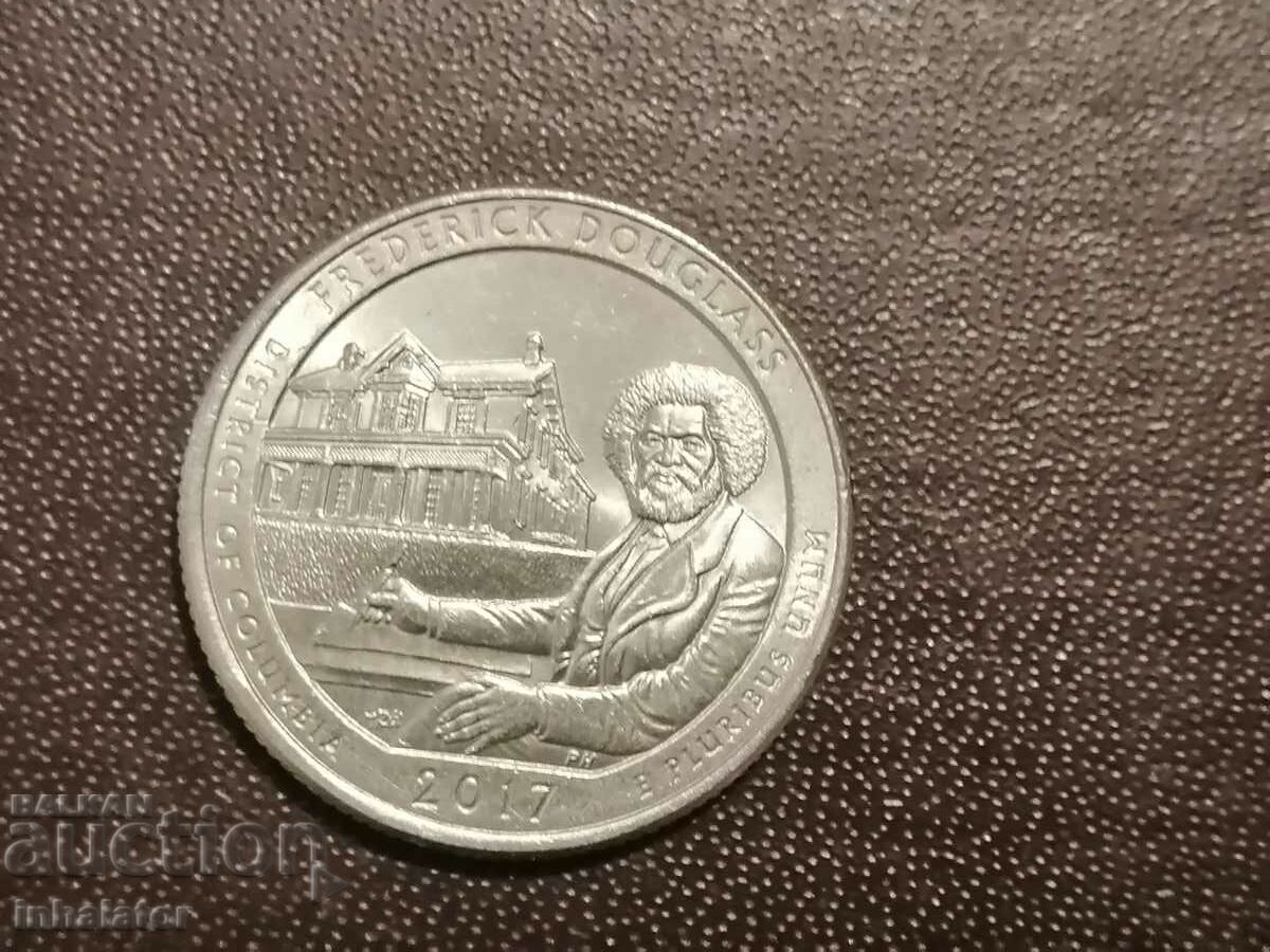 2017 R 25 cents Frederick Douglass Columbia