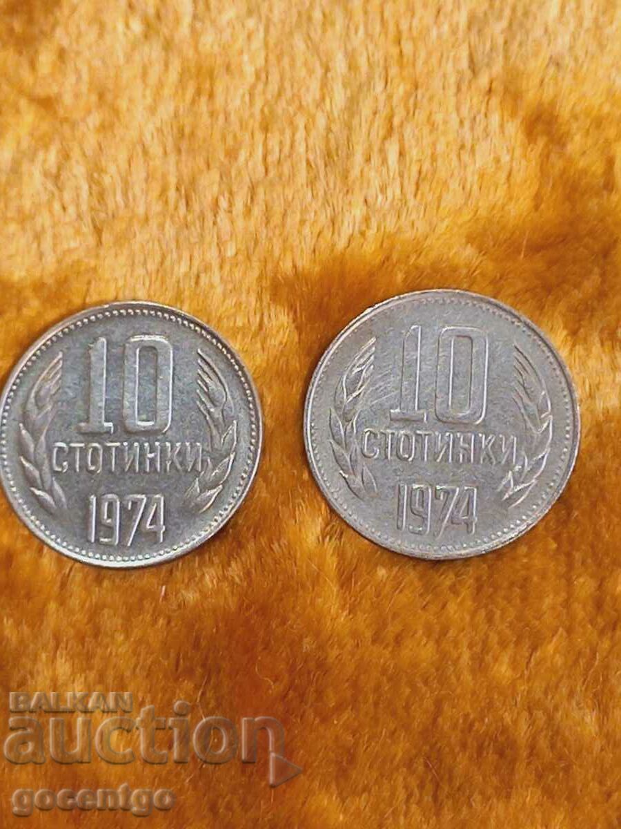 10 cenți 1974