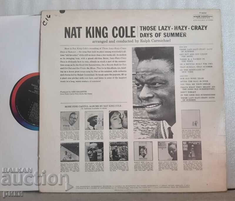 Nat King Cole – Those Lazy-Hazy-Crazy Days Of Summer 1963 with price 18.00 BGN | € 9.20 Nat King Cole – Those Lazy-Hazy-Crazy Days Of Summer 1963 with price 18.00 BGN | € 9.20