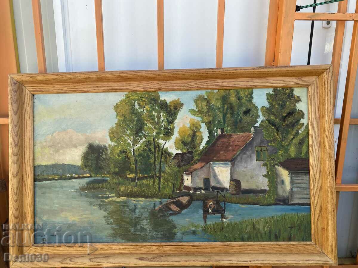 Very old original oil on canvas painting