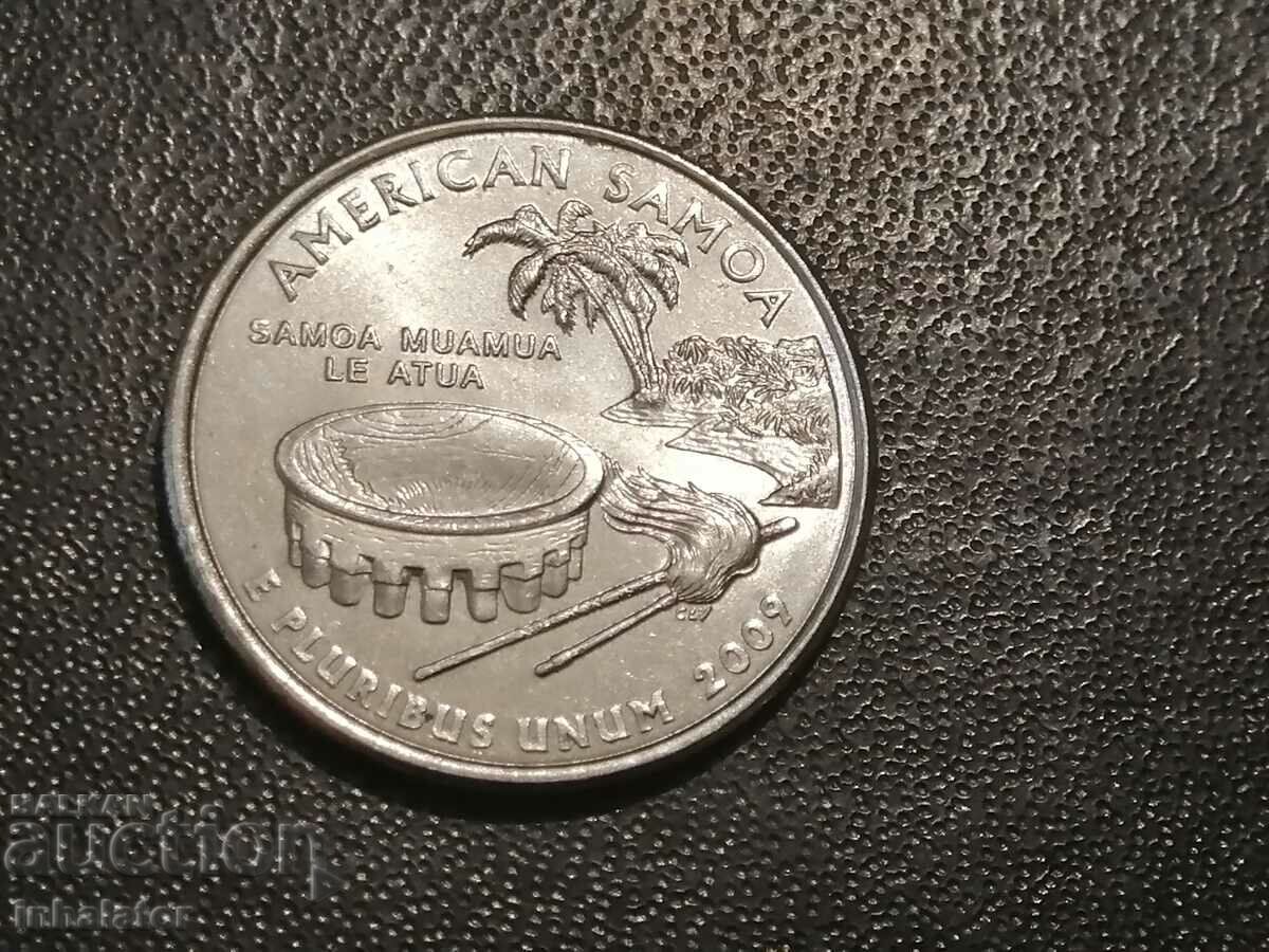 2009 D 25 cents Samoa