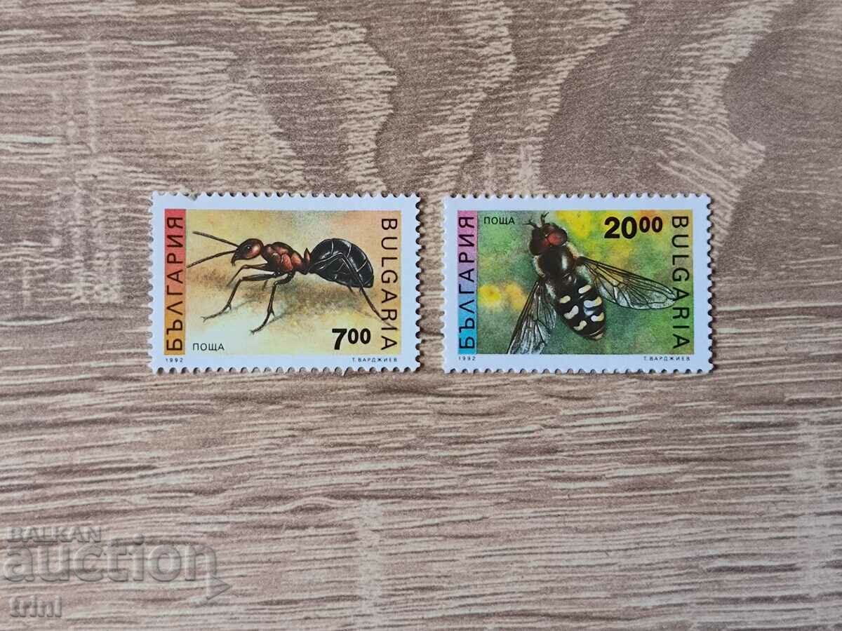 Bulgaria 1992 regular insects 1st part