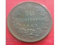 10 centesimi 1862 - Italy