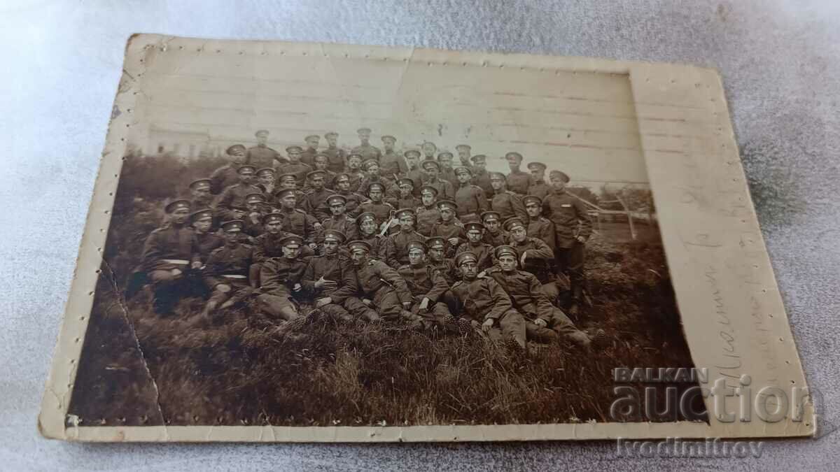 Photo Officers and soldiers at the front 1916 First World War