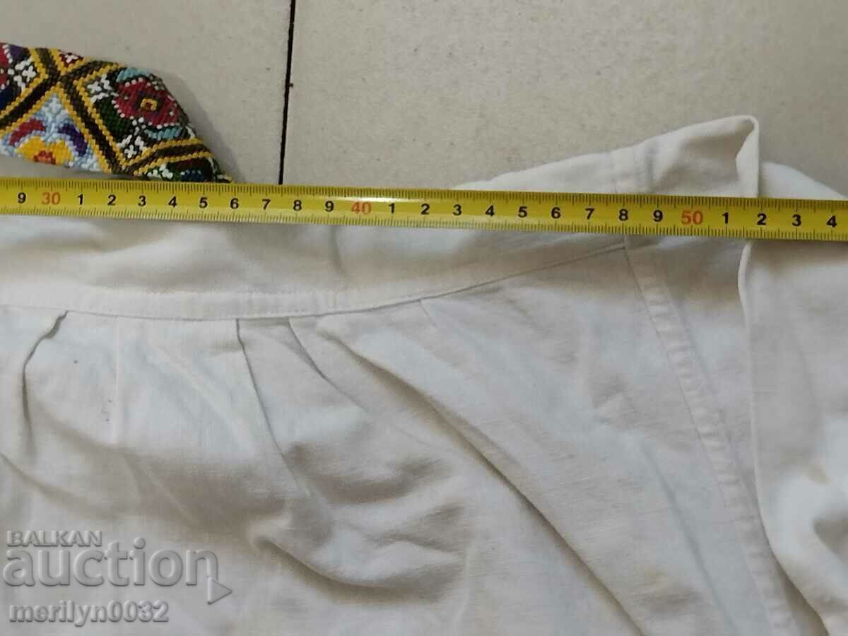 Men's woven shirt Bulgarian embroidery folk costume embroidery - 6