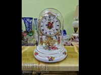 A superb German Franz Hermle porcelain clock