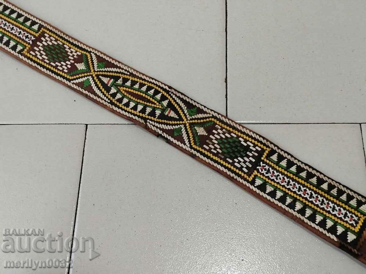 Old ethnic leather belt costume with price 89.00 BGN | € 45.50