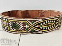 Old ethnic leather belt costume