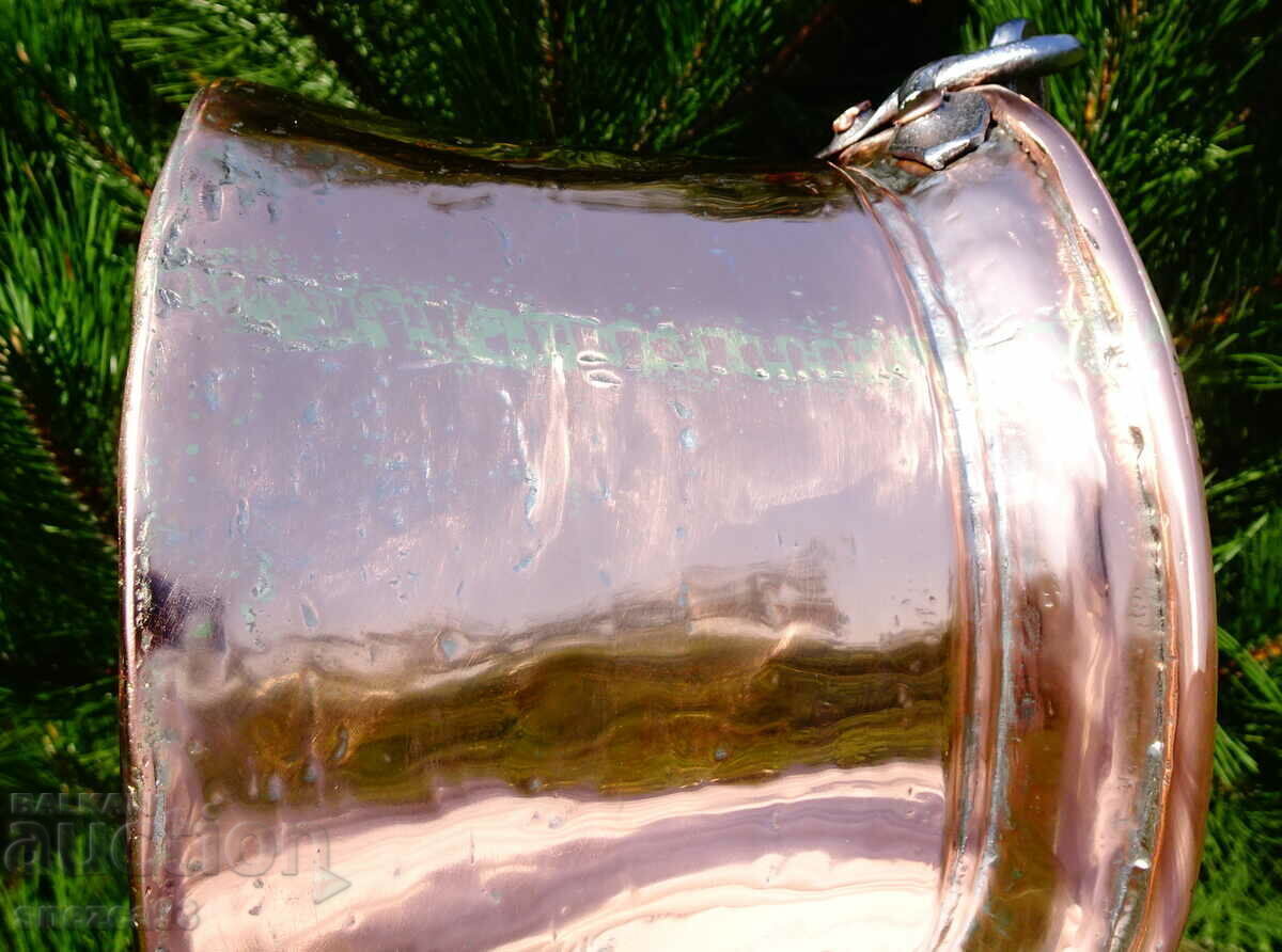 Copper cauldron, copper ladle, kettle, bakır, 5 liters - 5