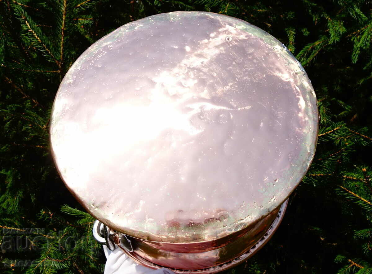 Copper cauldron, copper ladle, kettle, bakır, 5 liters - 7