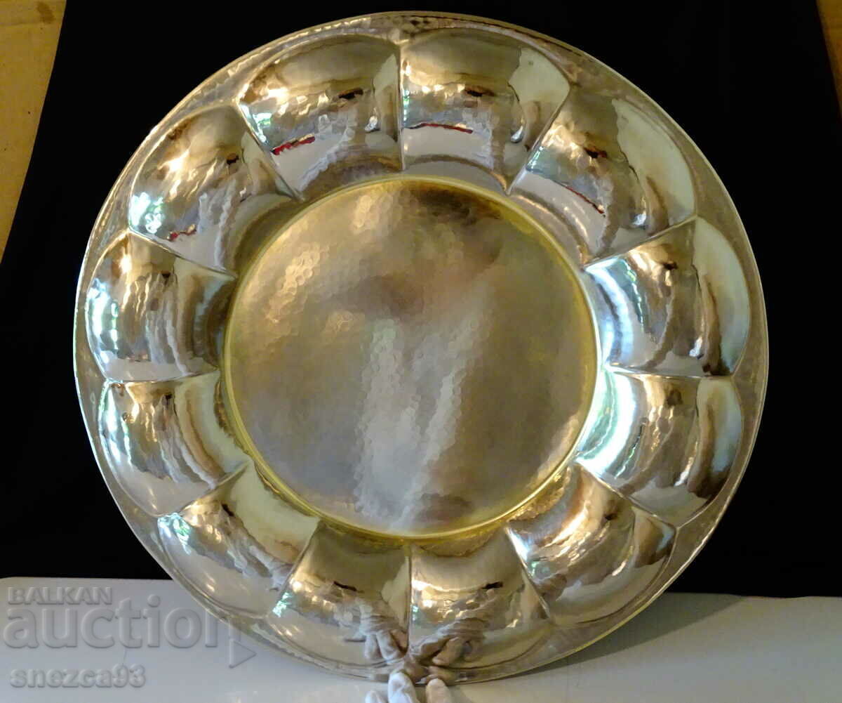 Silver-plated serving tray, 51 cm, 2 kg - 6 Silver-plated serving tray, 51 cm, 2 kg - 6