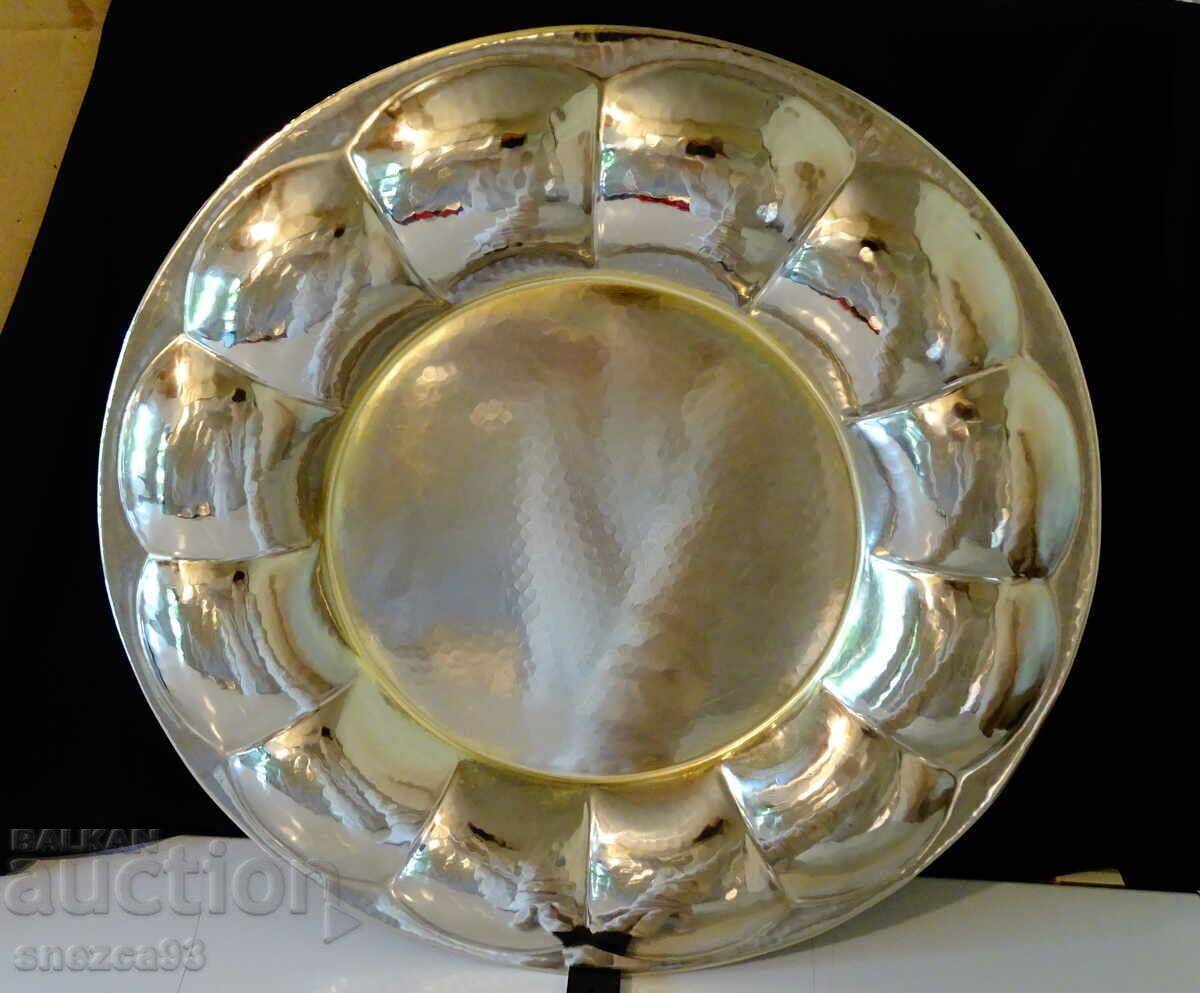 Silver-plated serving tray, 51 cm, 2 kg