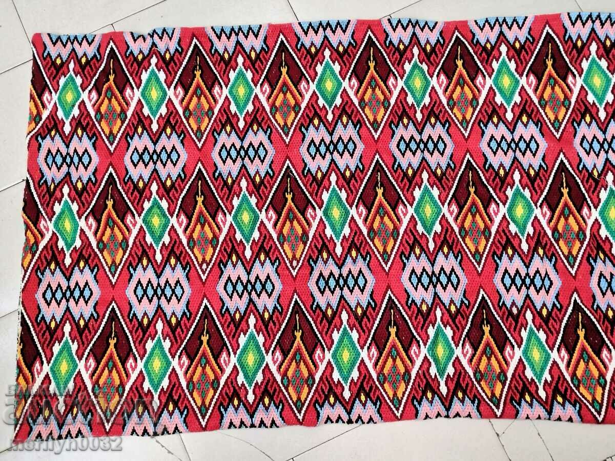 Old handwoven wall rug 136/66 cm rug cover with price 79.00 BGN | € 40.39 Old handwoven wall rug 136/66 cm rug cover with price 79.00 BGN | € 40.39