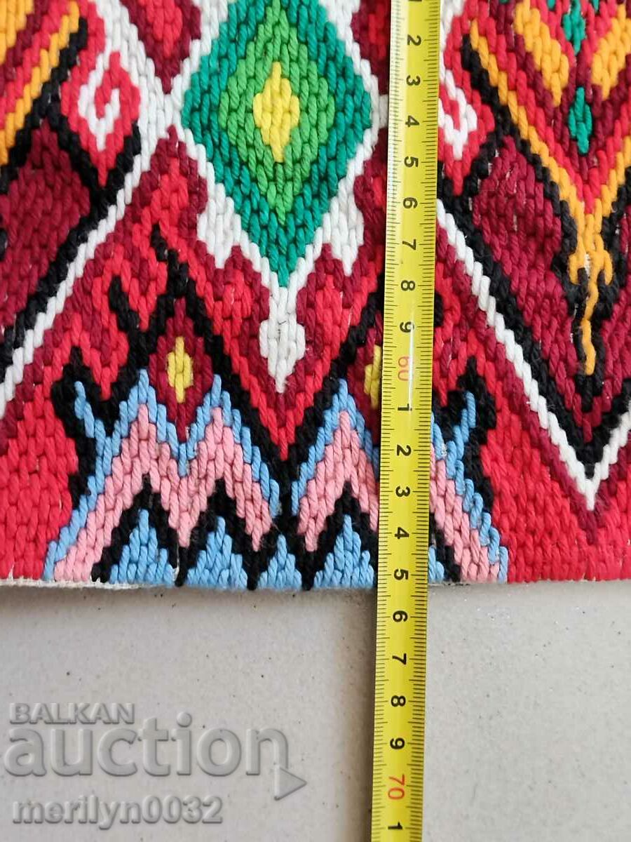 Auction Old handwoven wall rug 136/66 cm rug cover Auction Old handwoven wall rug 136/66 cm rug cover