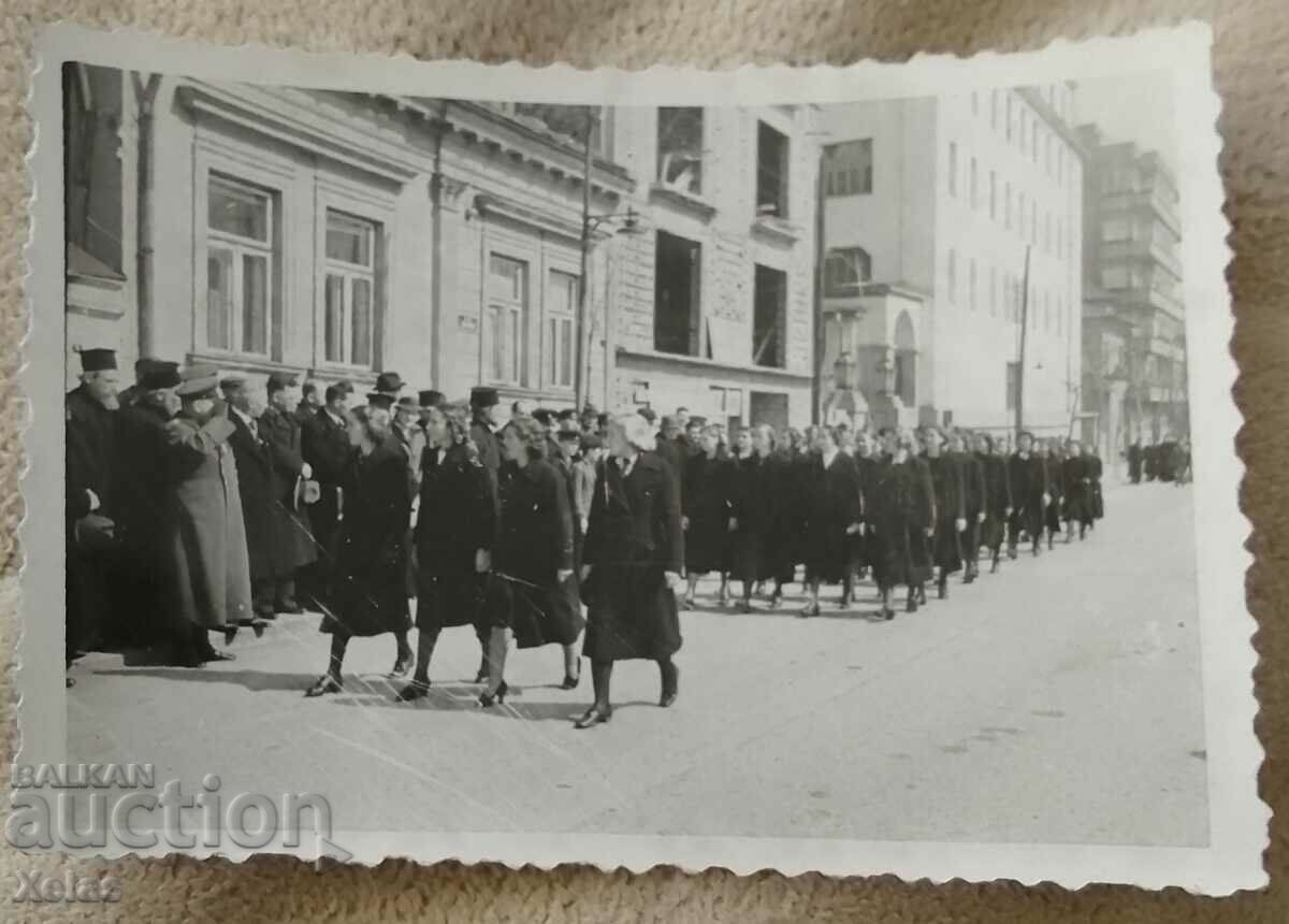 Old photo priest, priest Sofia, celebration, procession