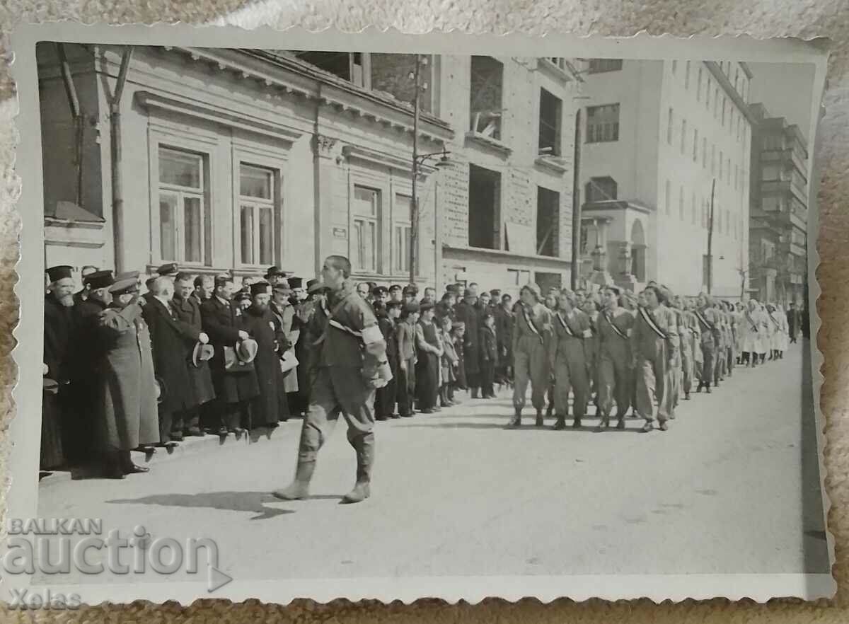 Old photo priest, priest Sofia, celebration, procession