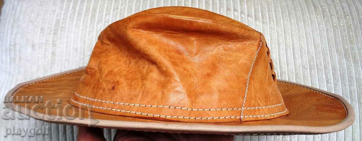 Leather original cowboy hat brown - 6 Leather original cowboy hat brown - 6