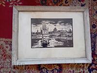 Print, lithograph Hans Volkmann 1915-signed