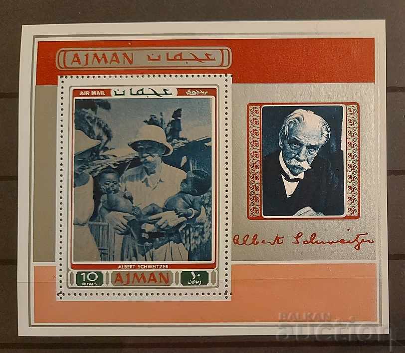 Ajman 1971 Personalities/Medicine/Music Block 6 € MNH