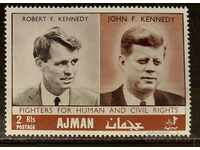 Ajman 1968 Personalități MNH