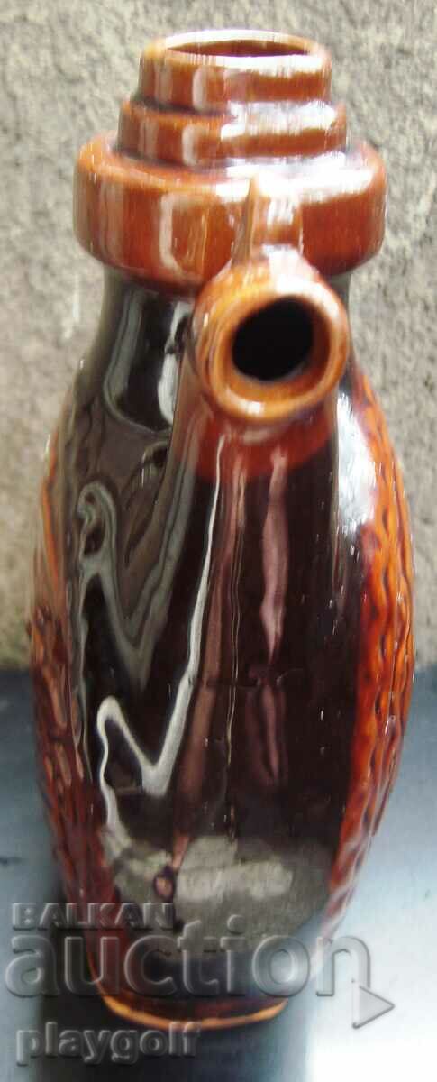 Ceramic brandy vessel with 5 glasses - 6 Ceramic brandy vessel with 5 glasses - 6