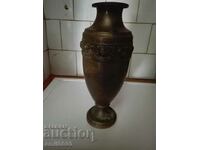 Large brass vase.