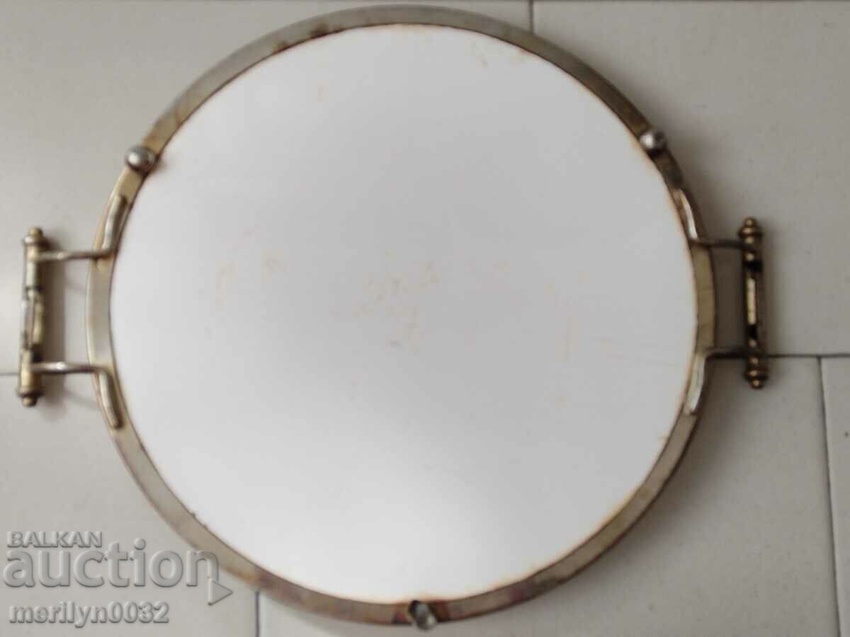 Old porcelain casserole dish platter - 5