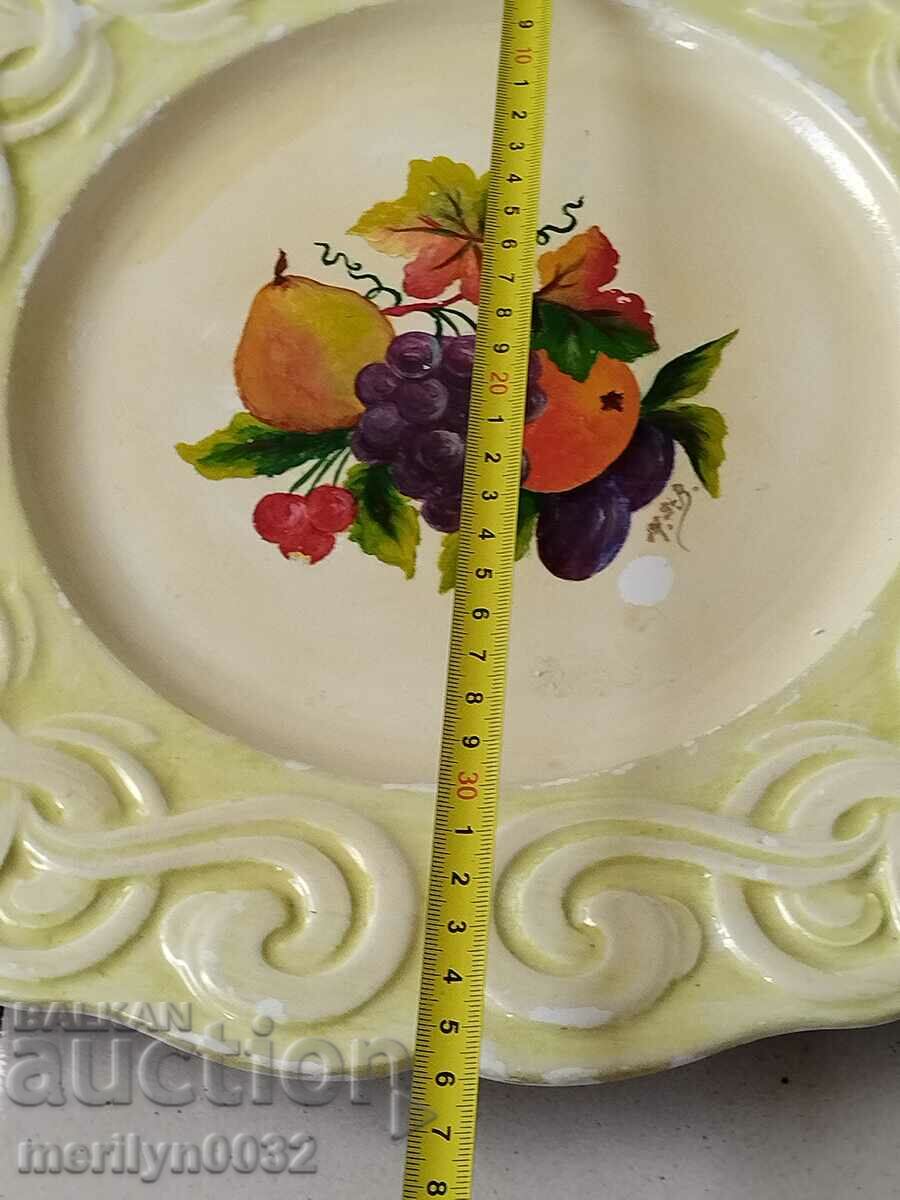 Old porcelain casserole dish platter - 6 Old porcelain casserole dish platter - 6