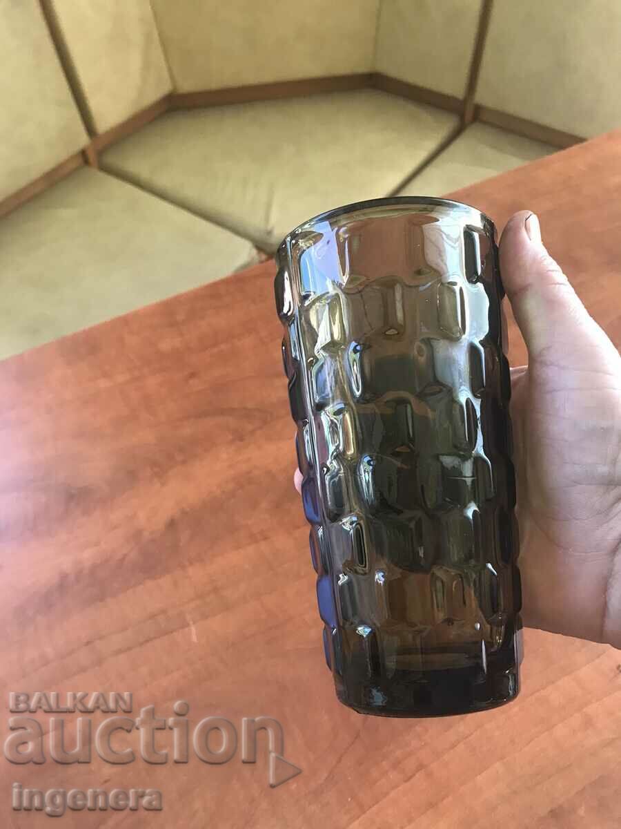 Delivery of VASE VASE COLORED GLASS RELIEF THICK OF SOCA Delivery of VASE VASE COLORED GLASS RELIEF THICK OF SOCA