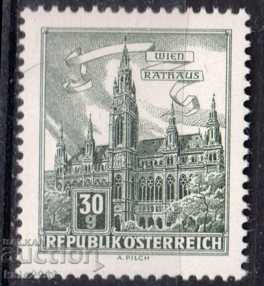 Austria-1962-Regular-Buildings-Architectural masterpieces, MNH