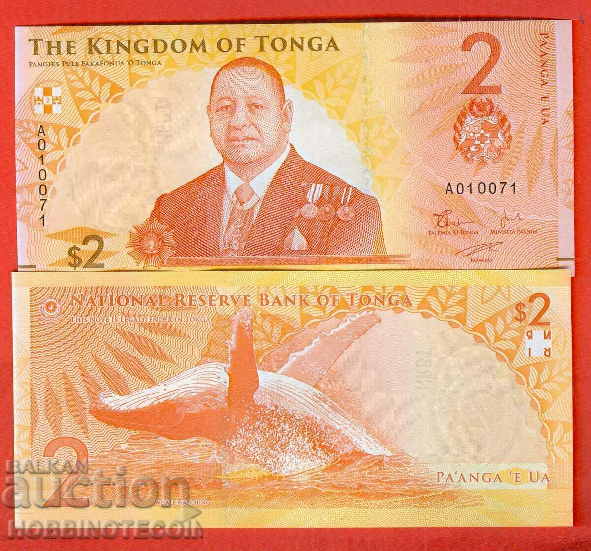 TONGA TONGA 2 Patanga issue issue 2024 NEW UNC