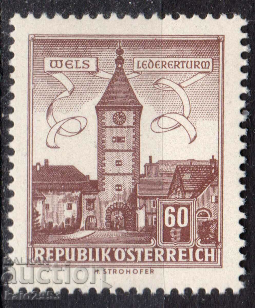 Austria-1962-Clădiri-obișnuite-Capodopere arhitecturale, MNH