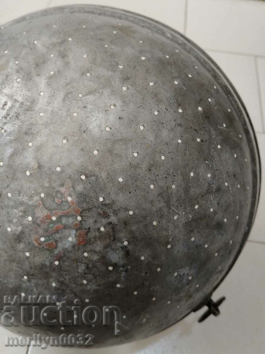 Δημοπρασία Παλιό χάλκινο τρυπητό χάλκινο δοχείο, χάλκινο σουρωτήρι καζάνι καζάνι Δημοπρασία Παλιό χάλκινο τρυπητό χάλκινο δοχείο, χάλκινο σουρωτήρι καζάνι καζάνι