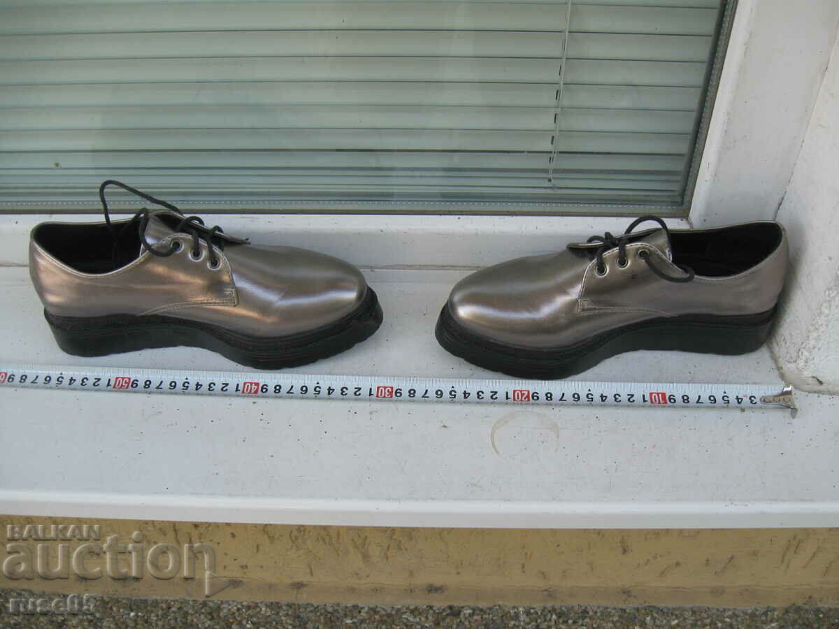 Shoes No. 38 Women's Silver New - 5 Shoes No. 38 Women's Silver New - 5