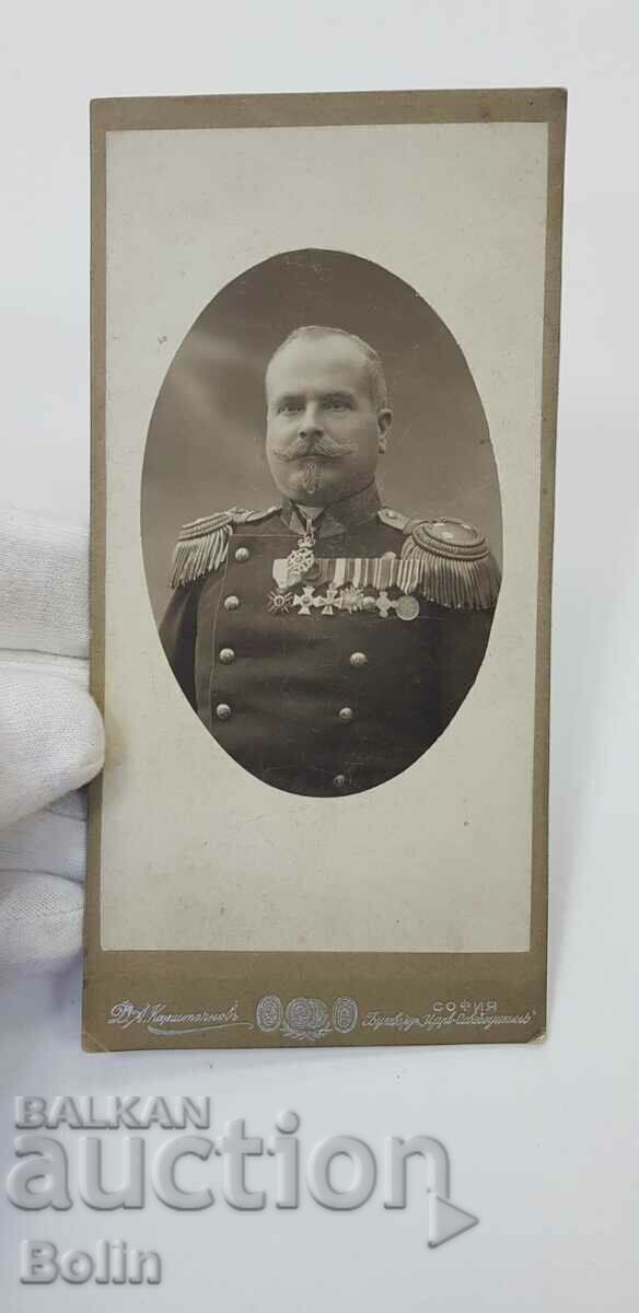 Rare photograph, photograph of Colonel Todor Kantarjiev-General