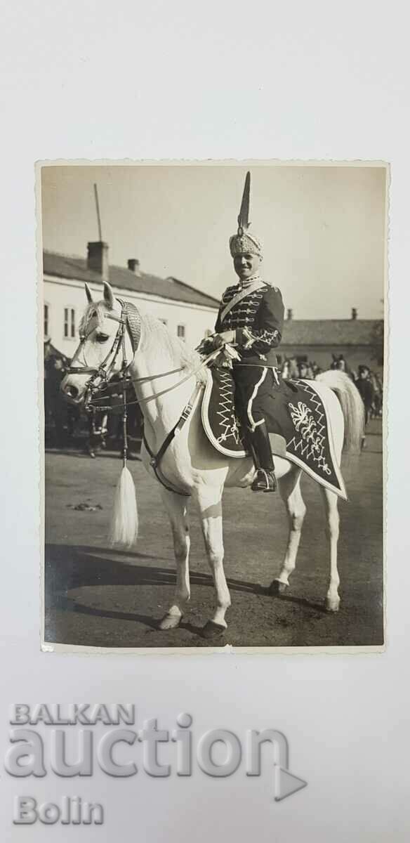 Rare photo, photograph of a Guards officer on horseback