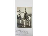 Rare photo, photograph of a Guards officer on horseback