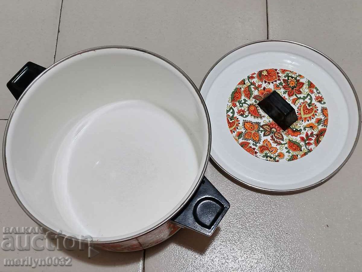 Old soup pot, enamel pot, enamel, NRB - 5 Old soup pot, enamel pot, enamel, NRB - 5