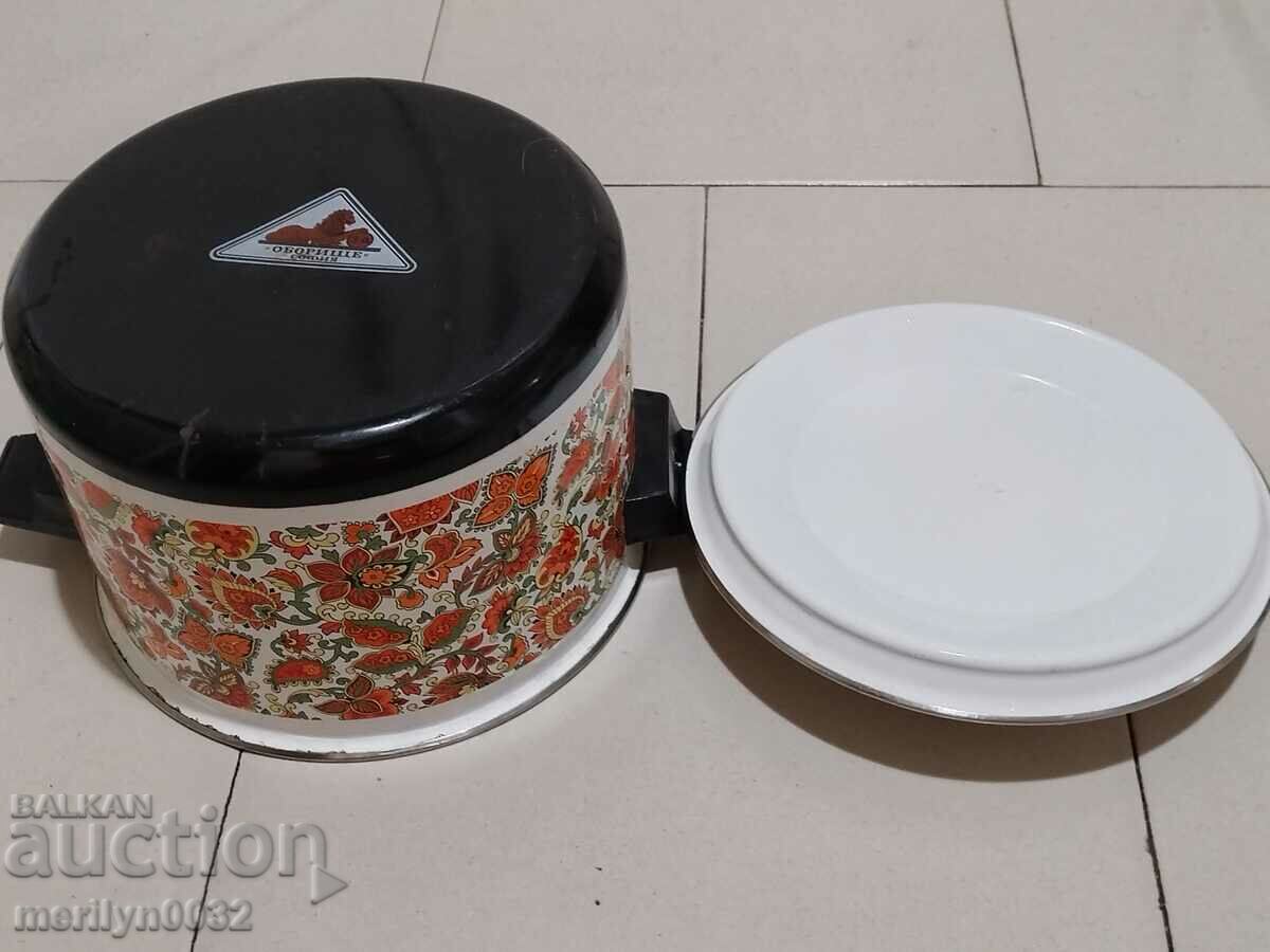 Old soup pot, enamel pot, enamel, NRB - 6 Old soup pot, enamel pot, enamel, NRB - 6