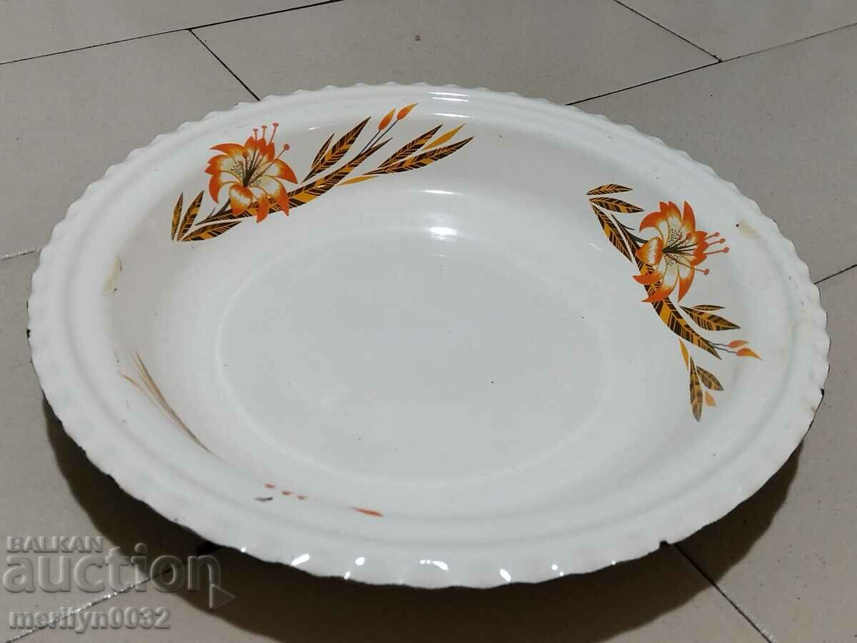 Old tray enamel USSR casserole dish - 6 Old tray enamel USSR casserole dish - 6