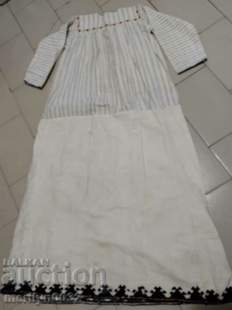 Cămașă țesută damă, broderie bulgară, broderie costum popular - 6 Cămașă țesută damă, broderie bulgară, broderie costum popular - 6