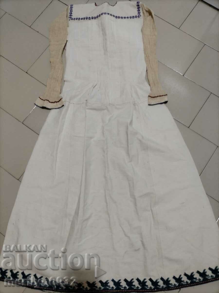 Auction  Women's woven shirt Bulgarian embroidery folk costume embroidery